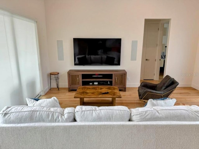 2408 Nassau St, Sarasota, FL 34231 - living area with baseboards and light wood finished floors