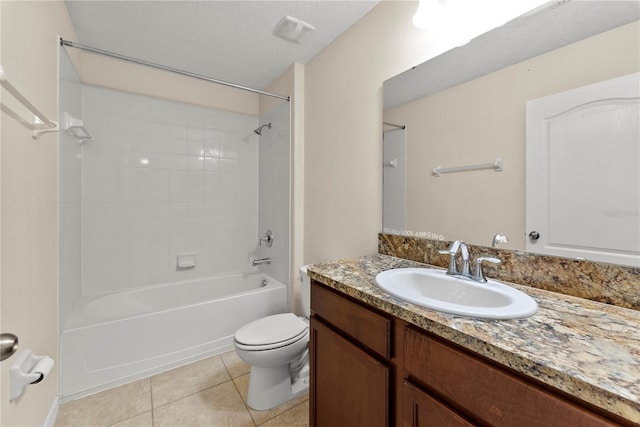 3426 Schoolhouse Rd, Harmony, FL 34773 - bathroom featuring vanity, tile patterned floors, and bathtub / shower combination