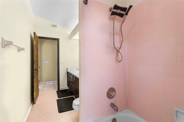 9774 Bohart Ct, Orlando, FL 32836 - full bath with vanity, tile patterned flooring, and shower / tub combination