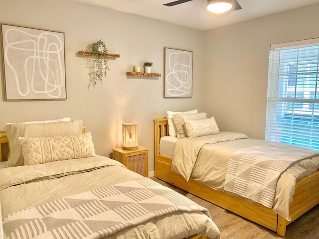 4865 S Tromp Loop, Homosassa, FL 34448 - bedroom featuring wood finished floors and ceiling fan