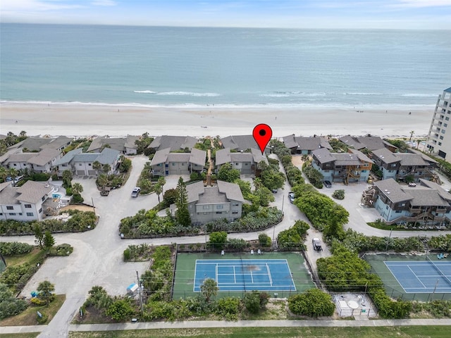 4365 S Atlantic Ave Unit B8, New Smyrna Beach, FL 32169 - aerial perspective of suburban area featuring expansive coastline