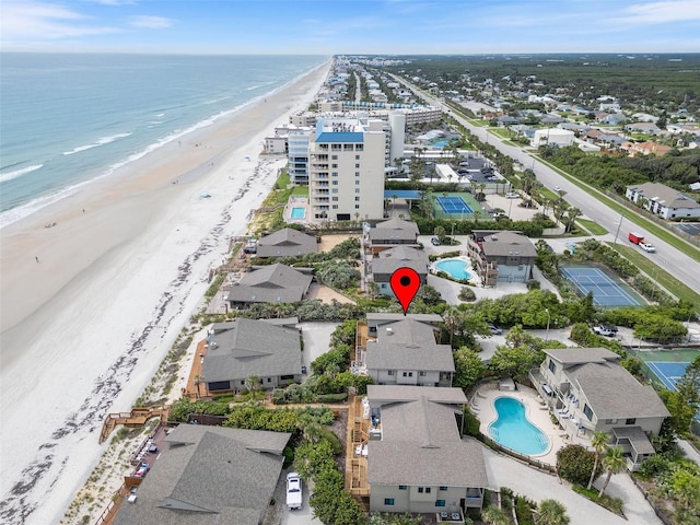4365 S Atlantic Ave Unit B8, New Smyrna Beach, FL 32169 - drone / aerial view of a pool and unending shoreline