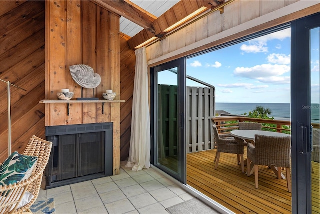 4365 S Atlantic Ave Unit B8, New Smyrna Beach, FL 32169 - balcony with a water view and outdoor dining area