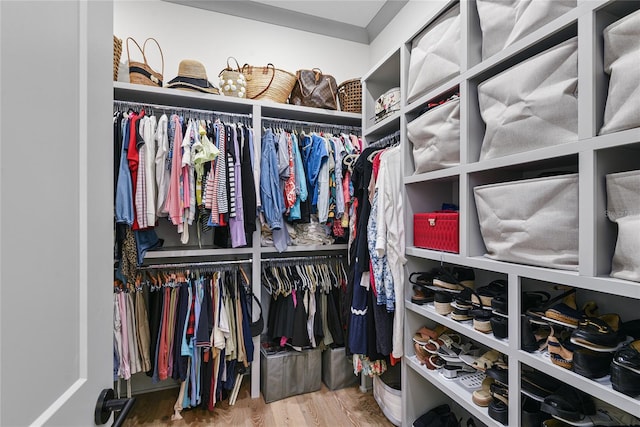 507 S Pine St, New Smyrna Beach, FL 32169 - spacious closet featuring wood finished floors