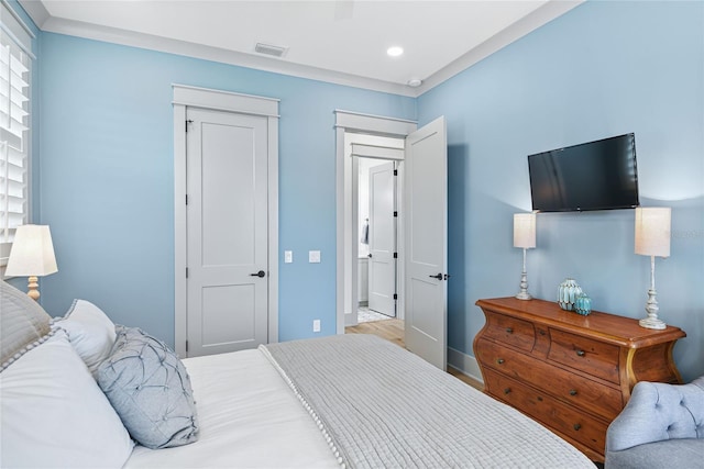 507 S Pine St, New Smyrna Beach, FL 32169 - bedroom with recessed lighting and baseboards