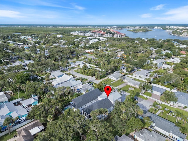 507 S Pine St, New Smyrna Beach, FL 32169 - aerial view of property's location featuring a large body of water and nearby suburban area