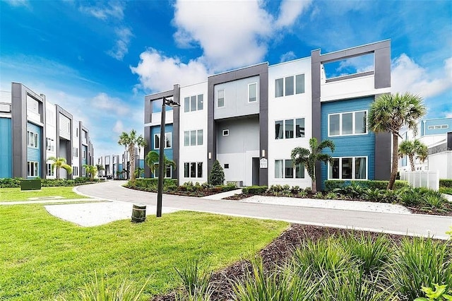 view of property with a residential view
