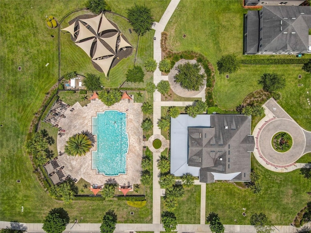4993 Southlawn Ave, Orlando, FL 32811 - drone / aerial view of a pool