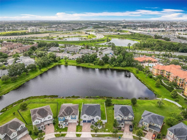 4993 Southlawn Ave, Orlando, FL 32811 - aerial perspective of suburban area with a large body of water