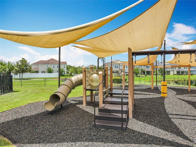 4993 Southlawn Ave, Orlando, FL 32811 - community playground with a residential view