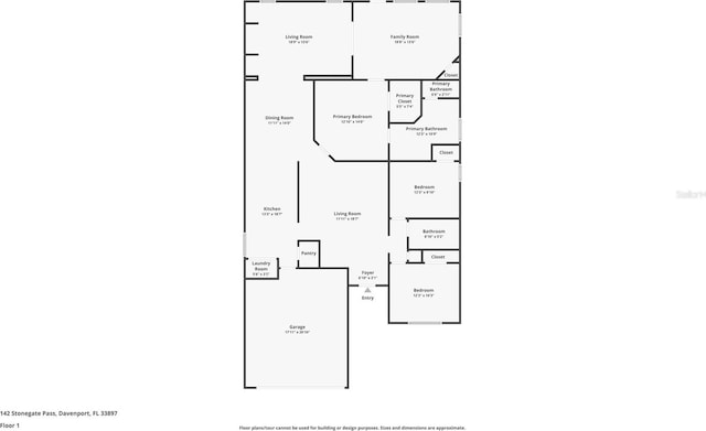 142 Stonegate Pass, Davenport, FL 33897 - property floor plan