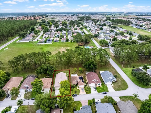 142 Stonegate Pass, Davenport, FL 33897 - aerial view of residential area with property parcel outlined
