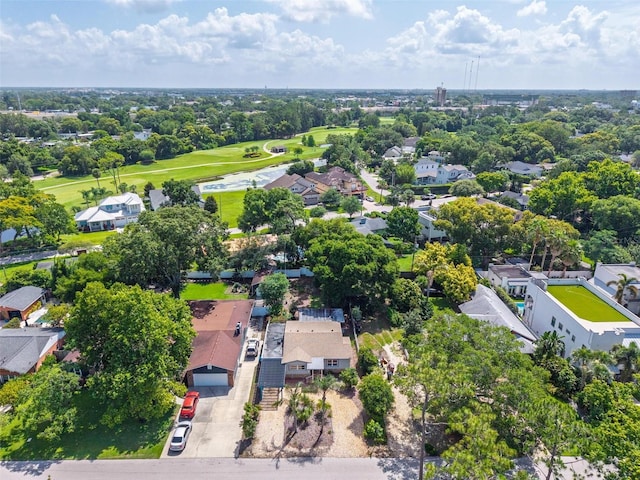 3637 Dubsdread Cir, Orlando, FL 32804 - aerial perspective of suburban area featuring a tree filled landscape and a local golf course