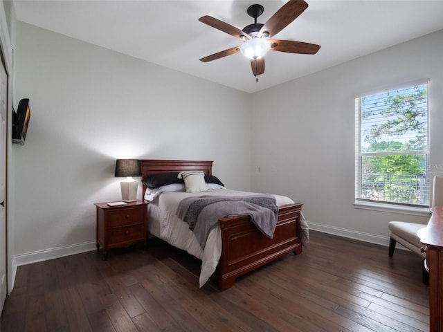 2106 Ridgewind Way, Windermere, FL 34786 - bedroom featuring dark wood-style floors and ceiling fan