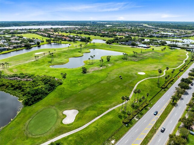 15324 Black Lion Way, Winter Garden, FL 34787 - aerial view of residential area featuring a nearby body of water and a golf course