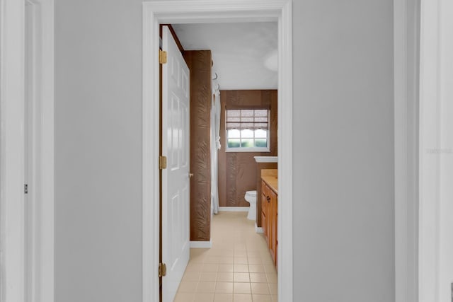 625 Nighthawk Cir, Winter Springs, FL 32708 - corridor featuring light tile patterned floors