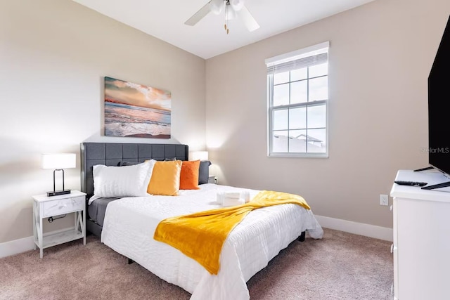 7951 Haverhill Way, Kissimmee, FL 34747 - bedroom featuring carpet flooring, baseboards, and a ceiling fan