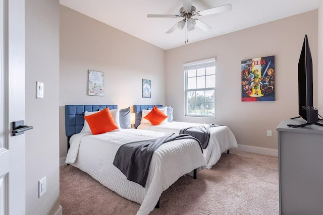 7951 Haverhill Way, Kissimmee, FL 34747 - carpeted bedroom featuring baseboards and a ceiling fan
