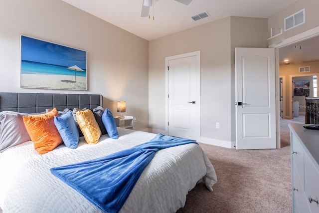 7951 Haverhill Way, Kissimmee, FL 34747 - carpeted bedroom with a ceiling fan and baseboards