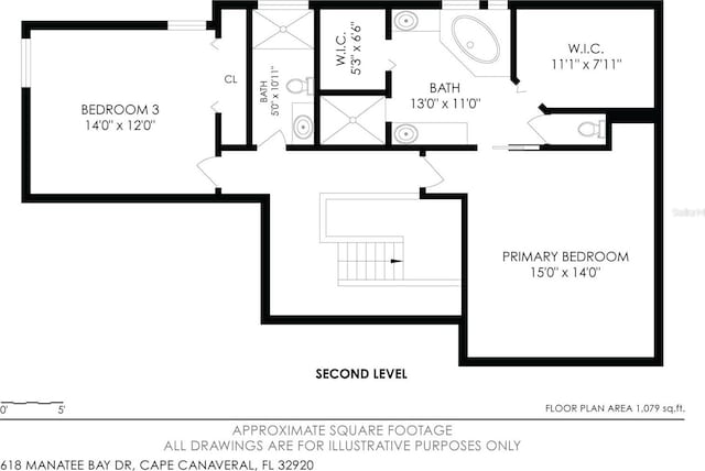 618 Manatee Bay Dr, Cape Canaveral, FL 32920 - view of property floor plan