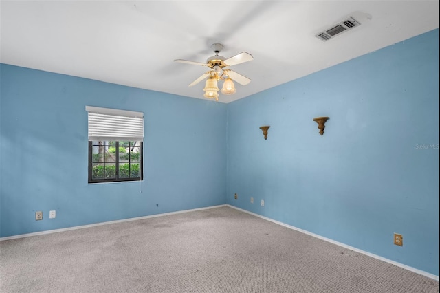 4420 Conway Gardens Rd, Orlando, FL 32806 - empty room with ceiling fan, carpet floors, and baseboards