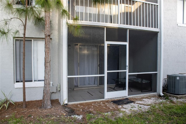 4364 White Pine Ave Unit 3, Orlando, FL 32811 - property entrance with cooling unit and stucco siding