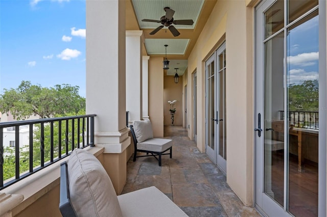 140 E Morse Blvd Unit J, Winter Park, FL 32789 - balcony with a ceiling fan