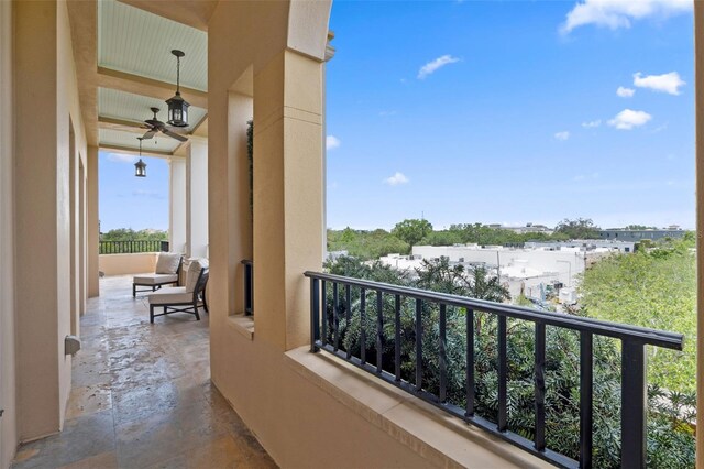 140 E Morse Blvd Unit J, Winter Park, FL 32789 - balcony featuring ceiling fan