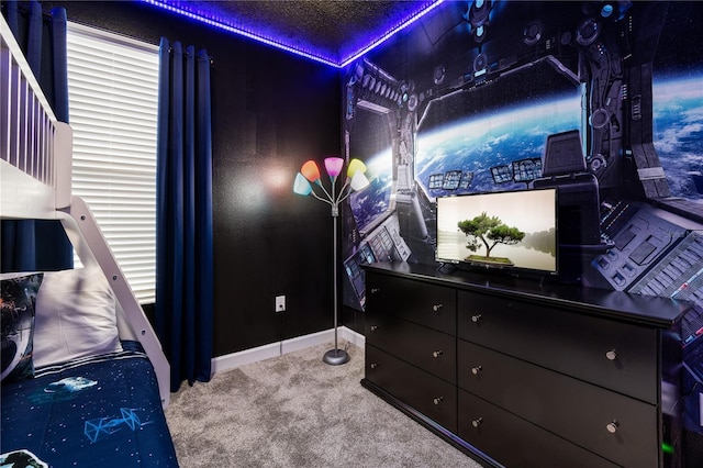 3004 Protagonist St, Kissimmee, FL 34746 - carpeted home theater room with baseboards