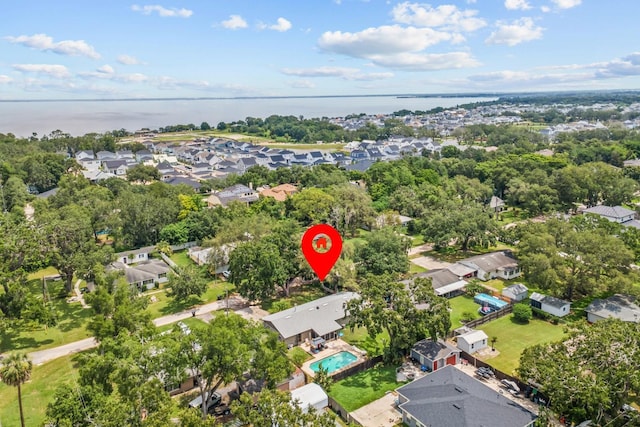 310 E Gulley Ave, Oakland, FL 34760 - aerial view of property and surrounding area with nearby suburban area and a nearby body of water