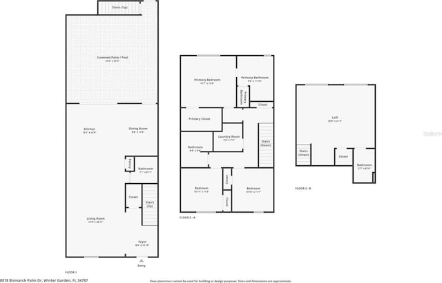 8818 Bismarck Palm Dr, Winter Garden, FL 34787 - floor plan / room layout