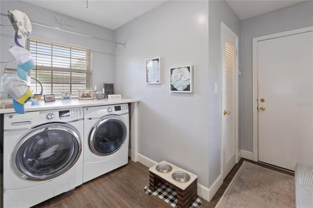 1770 Chinook Trl, Maitland, FL 32751 - washroom with separate washer and dryer, wood finished floors, and baseboards