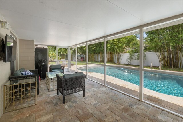 1770 Chinook Trl, Maitland, FL 32751 - view of pool featuring a patio area, a fenced backyard, and an outdoor hangout area