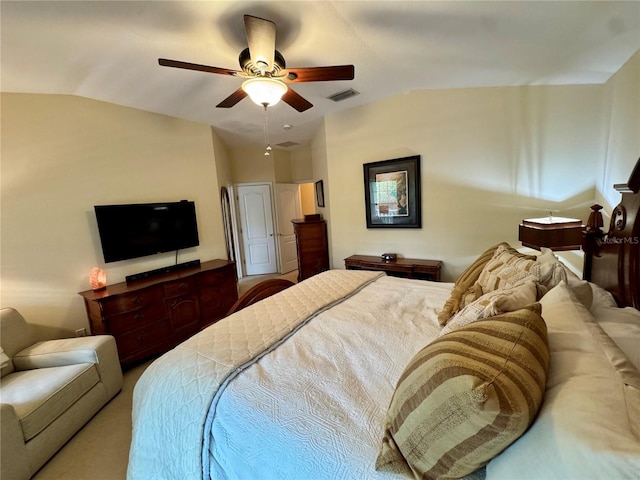 10350 Lake District Ln Unit S, Orlando, FL 32832 - bedroom featuring lofted ceiling and a ceiling fan