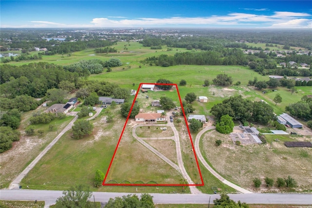 516 Petes Ln, Davenport, FL 33837 - aerial overview of property's location featuring property boundaries highlighted