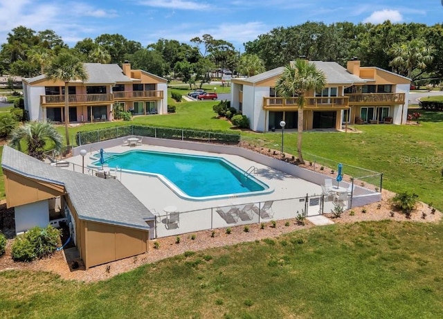 1051 S Highland St Unit 5E, Mount Dora, FL 32757 - community pool featuring a wooden deck