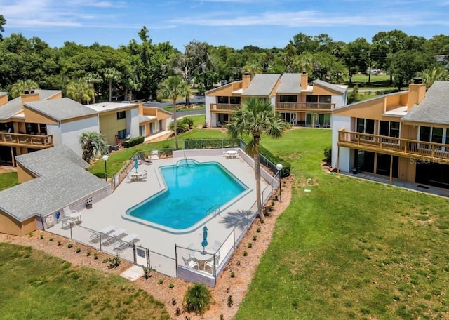 1051 S Highland St Unit 5E, Mount Dora, FL 32757 - community pool featuring a residential view and view of scattered trees