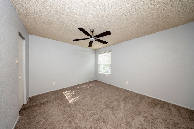 3748 Idlebrook Cir Unit 202, Casselberry, FL 32707 - carpeted empty room with a ceiling fan, baseboards, and a textured ceiling