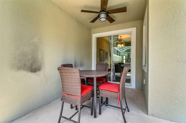 424 Ocean Course Ave, Davenport, FL 33896 - view of patio with a ceiling fan and outdoor dining area