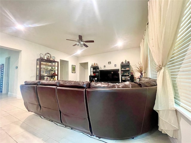 16611 Toccoa Row, Winter Garden, FL 34787 - living room featuring ceiling fan and light tile patterned floors
