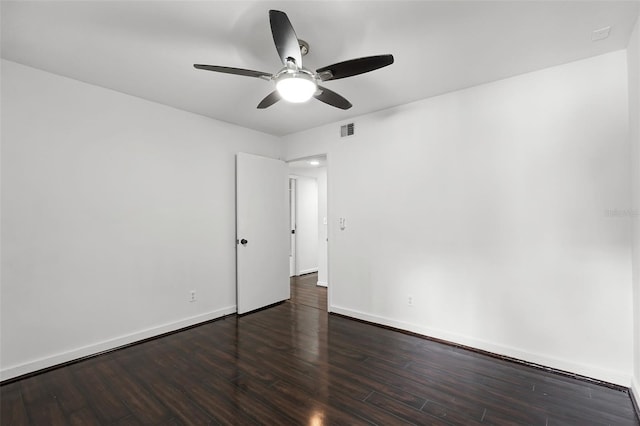 5301 Burning Tree Dr Unit F, Orlando, FL 32811 - unfurnished room with ceiling fan and wood finished floors