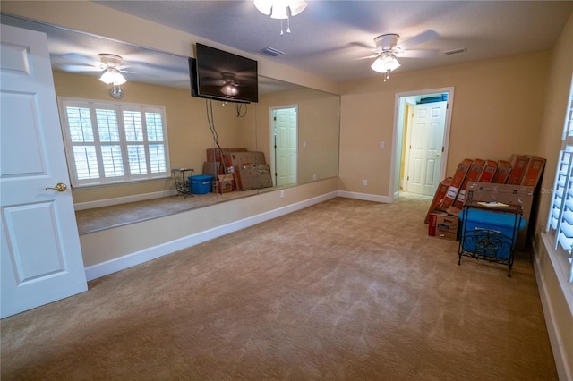 1550 Kevin Ln, Deland, FL 32724 - unfurnished room featuring a ceiling fan, carpet, and baseboards