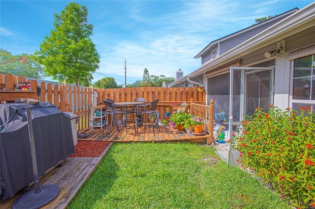 4545 Southfield Ave, Orlando, FL 32812 - view of yard with outdoor dining area