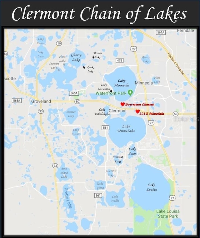 328 E Minnehaha Ave, Clermont, FL 34711 - map of property location