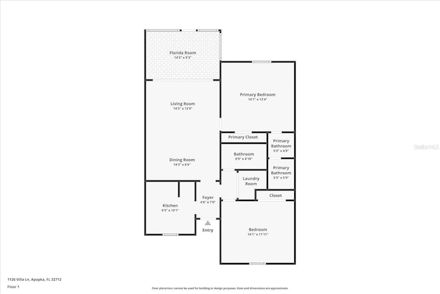 1126 Villa Ln Unit 91, Apopka, FL 32712 - view of property floor plan