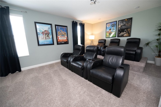 9014 Stinger Dr, Davenport, FL 33896 - carpeted home theater with healthy amount of natural light