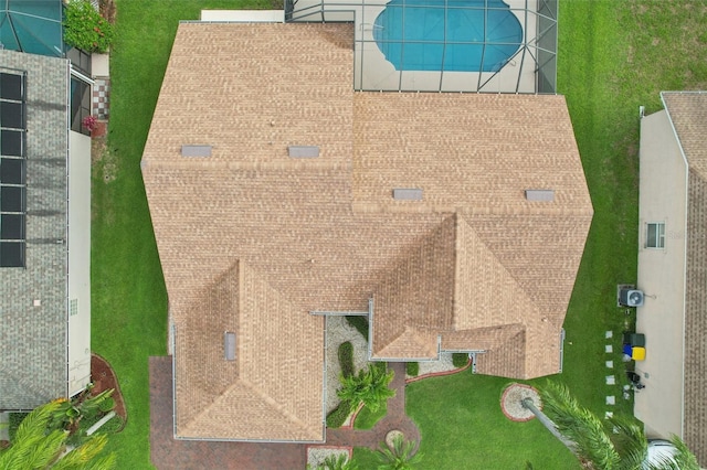 970 Sabal Grove Dr, Rockledge, FL 32955 - view from above of property with a pool area