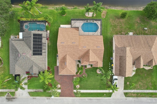 970 Sabal Grove Dr, Rockledge, FL 32955 - aerial view of property and surrounding area featuring a pool