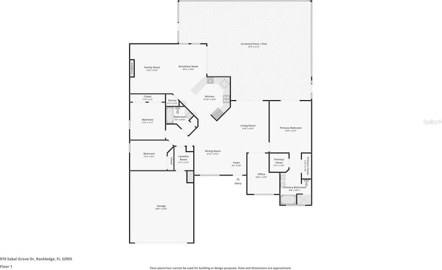 970 Sabal Grove Dr, Rockledge, FL 32955 - property floor plan