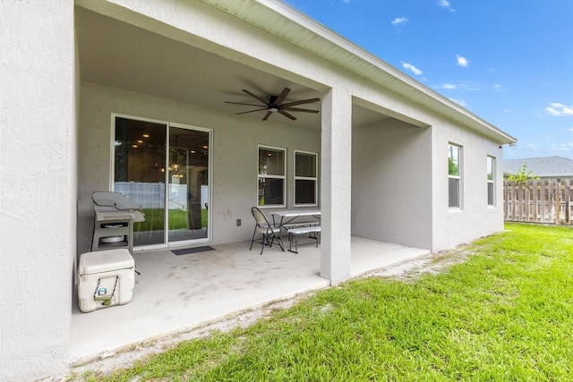 652 SW Mccoy Ave, Port St Lucie, FL 34953 - view of patio featuring ceiling fan